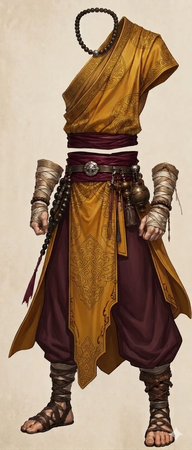 Arte oficial de Veste de Monge